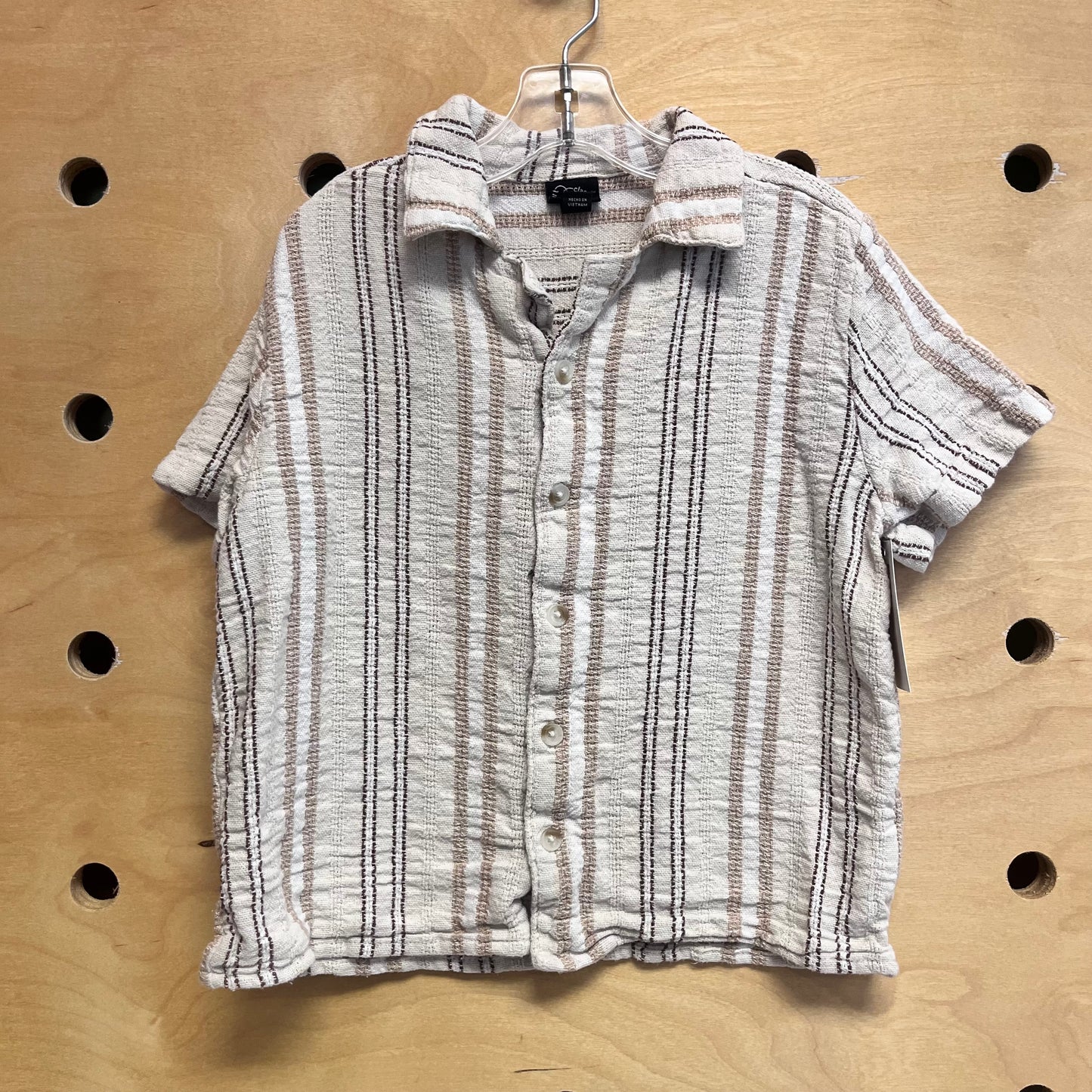 Browns Striped Button Up