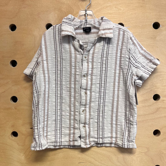 Browns Striped Button Up