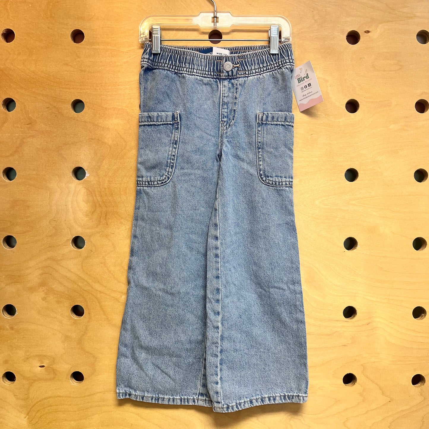 Light Wash Wide Leg Denim