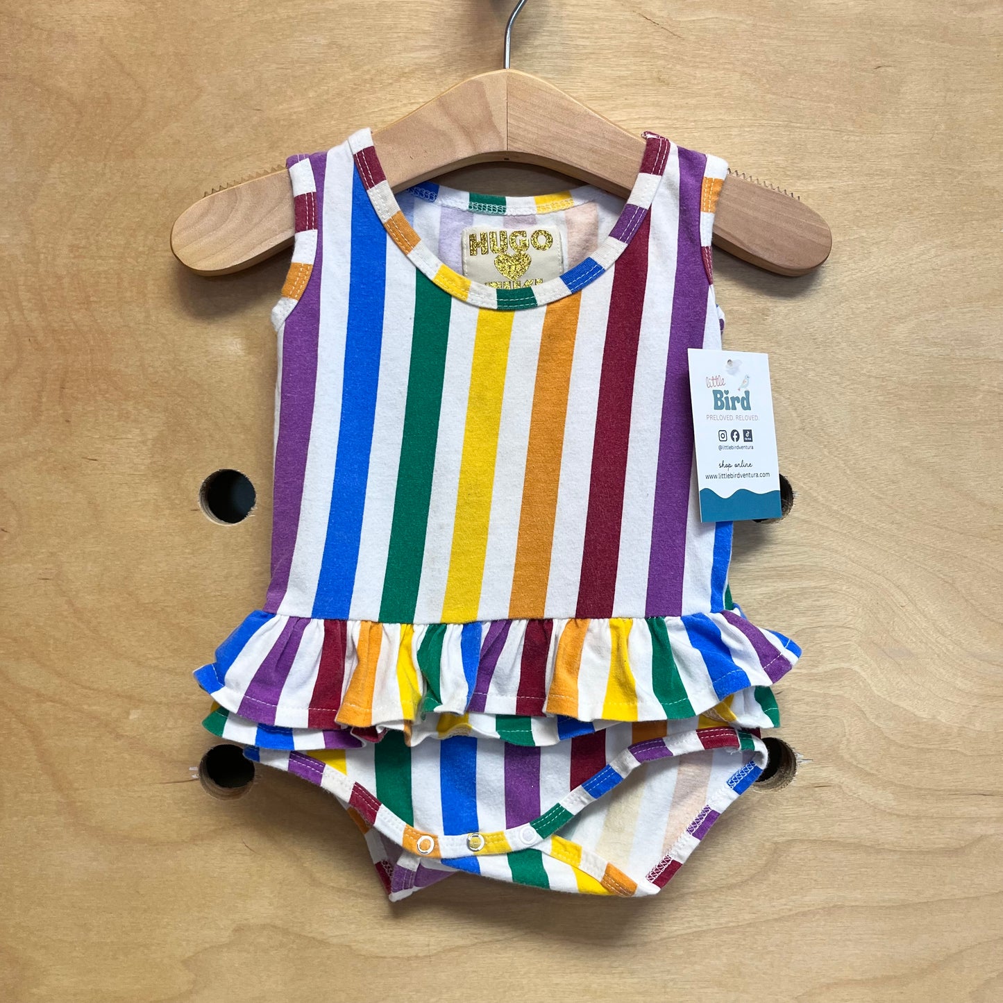 Striped Ruffle Romper