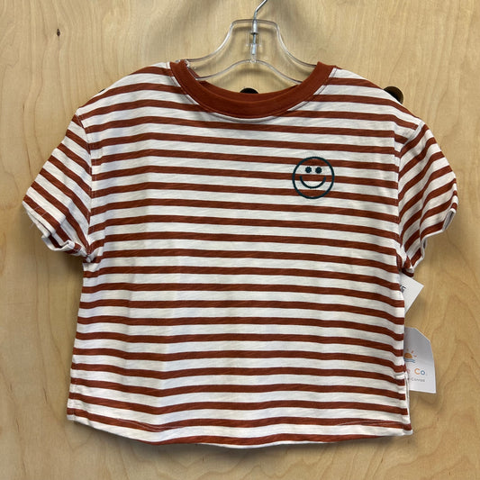 Organic Rust Embroidered Smile Tee NEW!