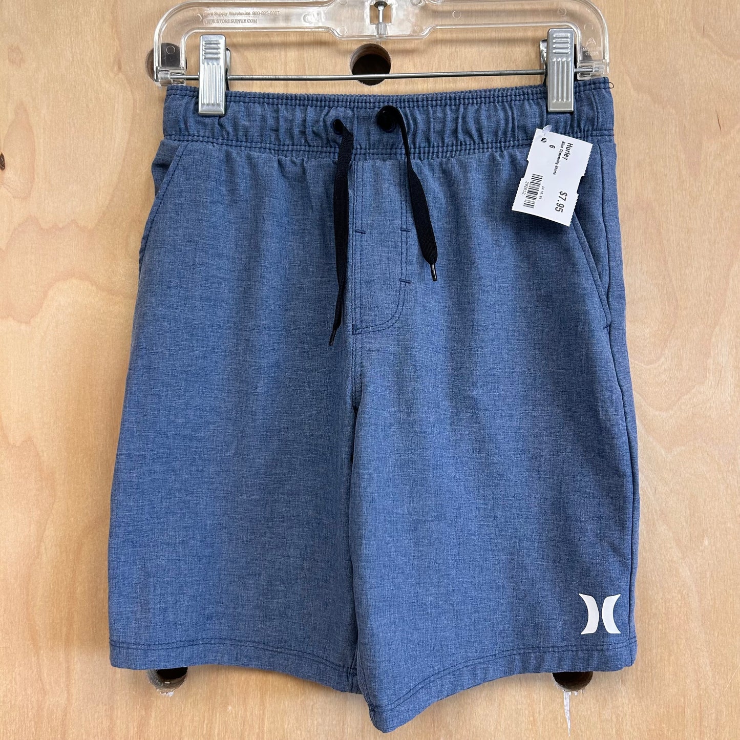 Blue Drawstring Shorts