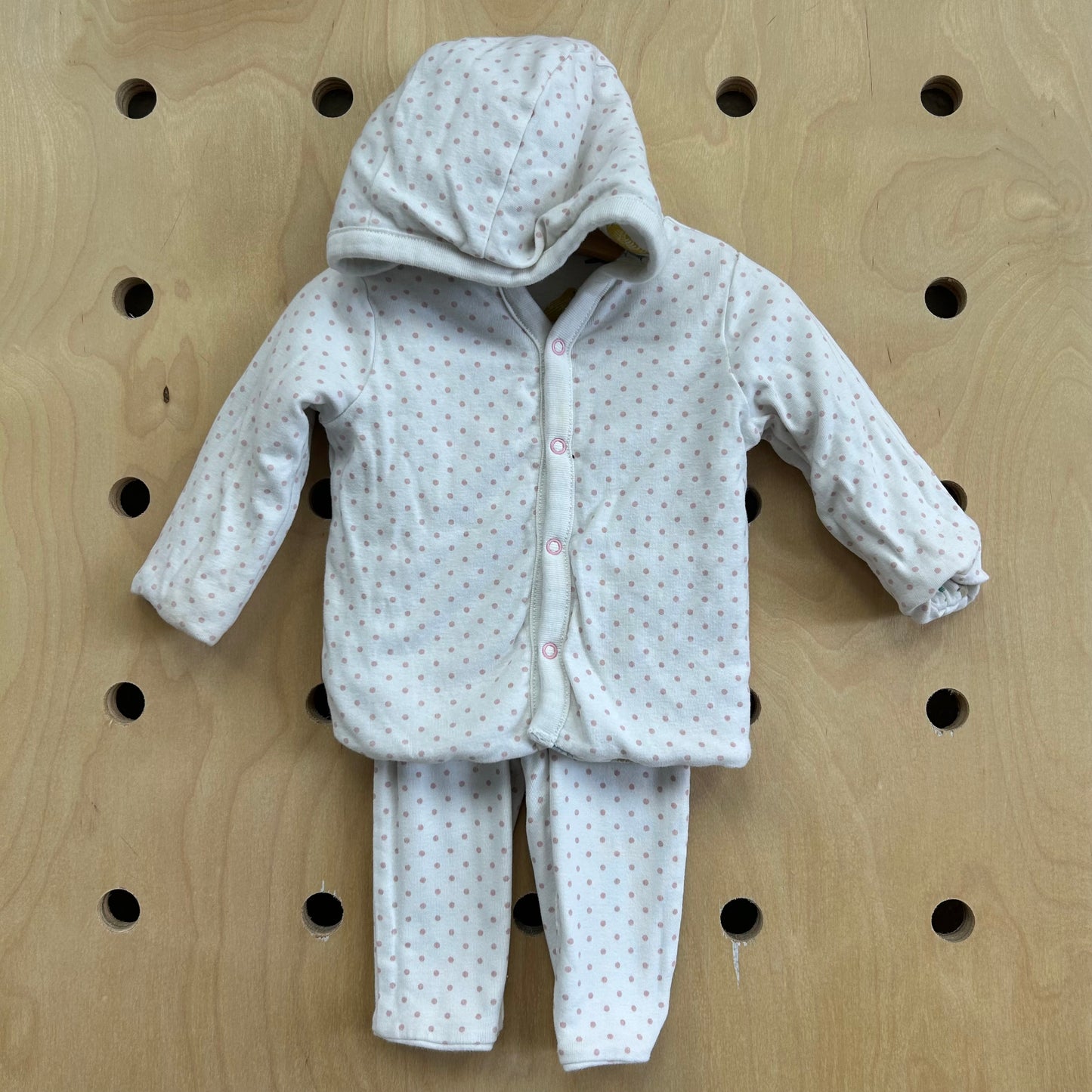 Reversible Pastel Birds Lined Snap Hoodie Outfit