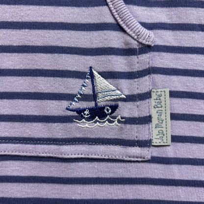 Purple Striped Salboat Hoodie Dress MEW!