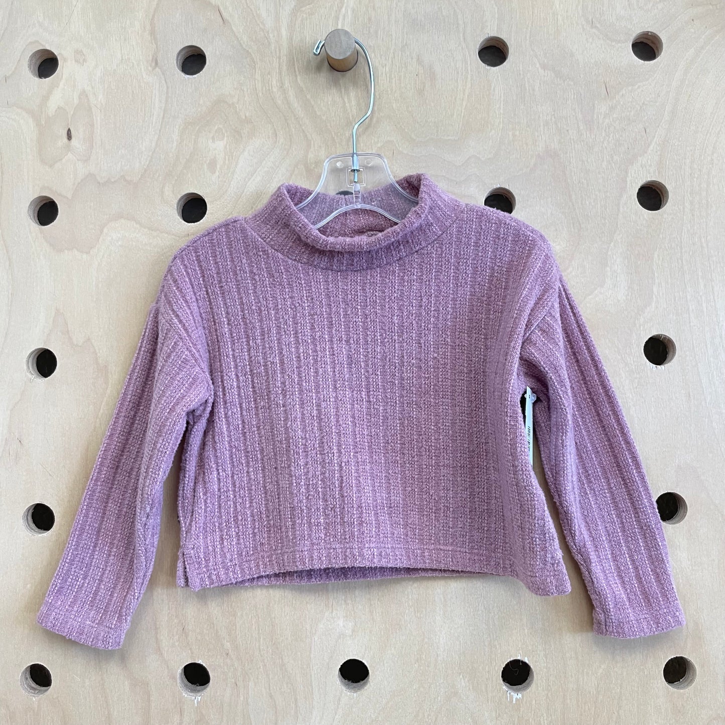 Purple Mock Neck Sweater