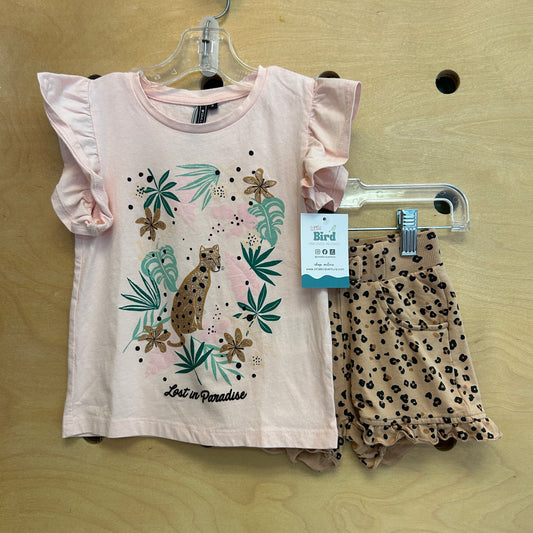 Pink/Cheetah 'Lost In Paradise' Outfit