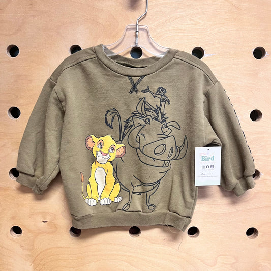 Green Simba + Pumba Sweatshirt