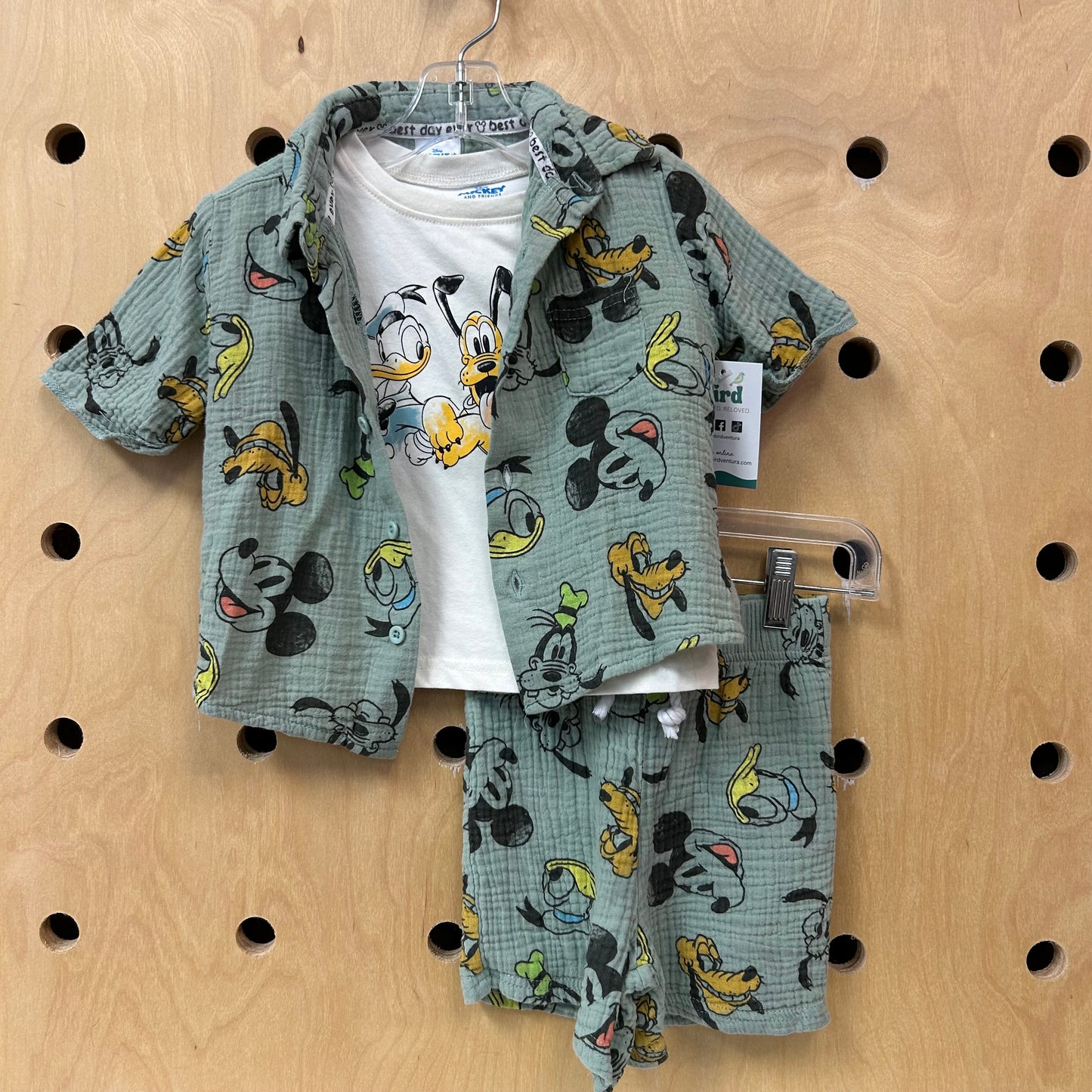 Sage Mickey Gauze Outfit