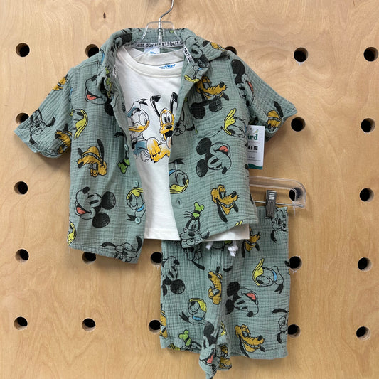 Sage Mickey Gauze Outfit