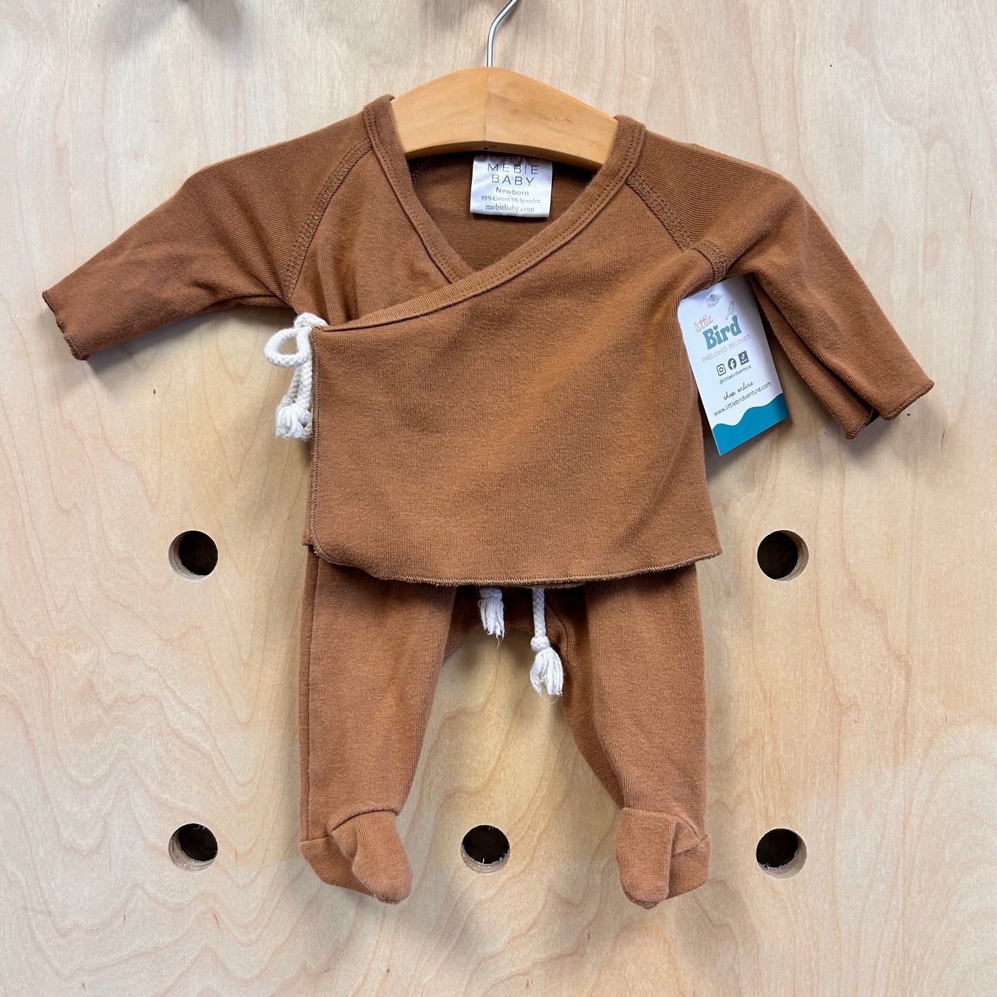Brown Wrap Footies Outfit