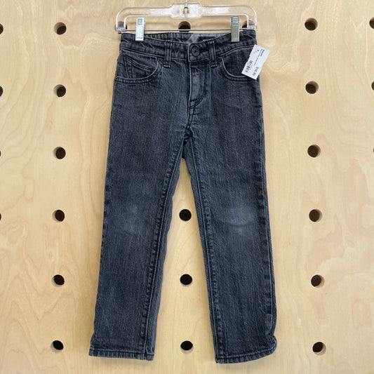 Black Vorta Slim Straight Denim