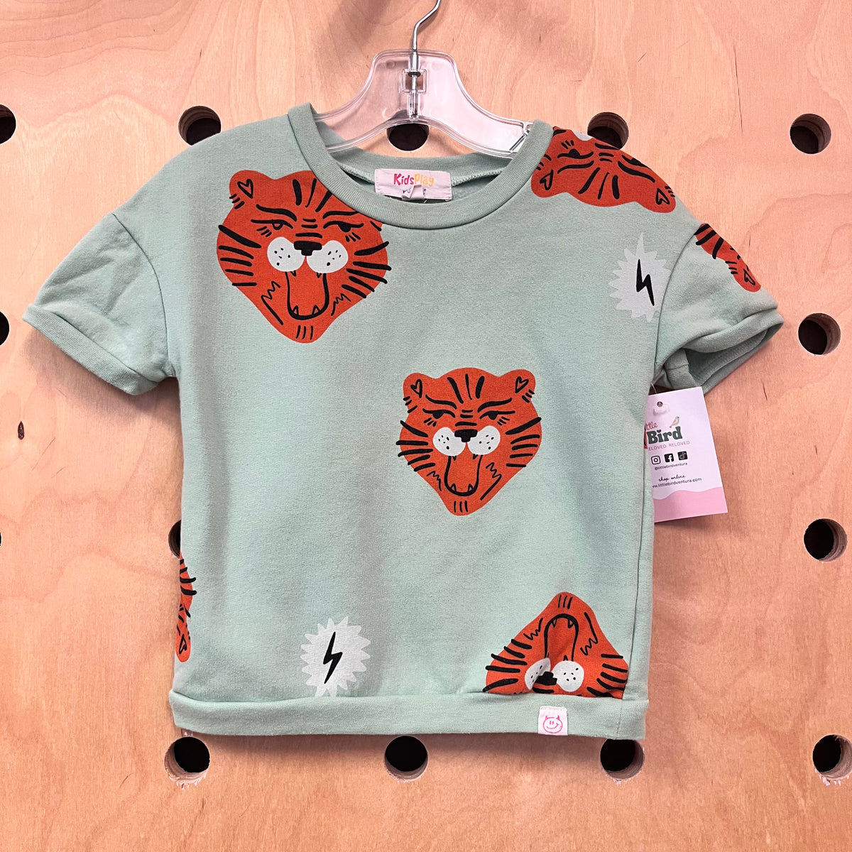 Mint Tiger Fleece Shirt