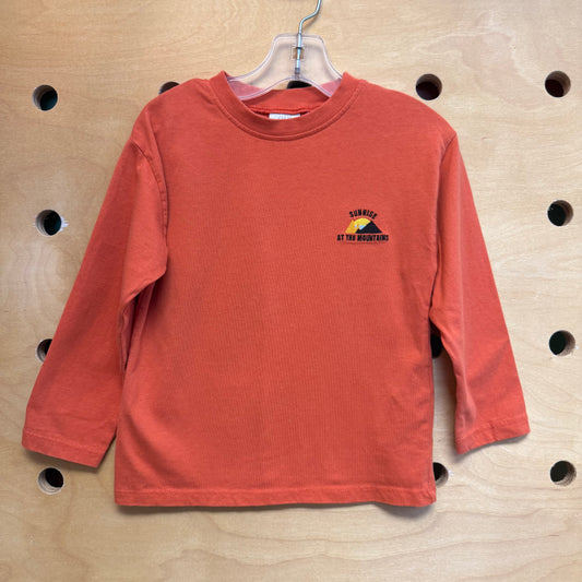 Orange Long Sleeve Sunrise Tee