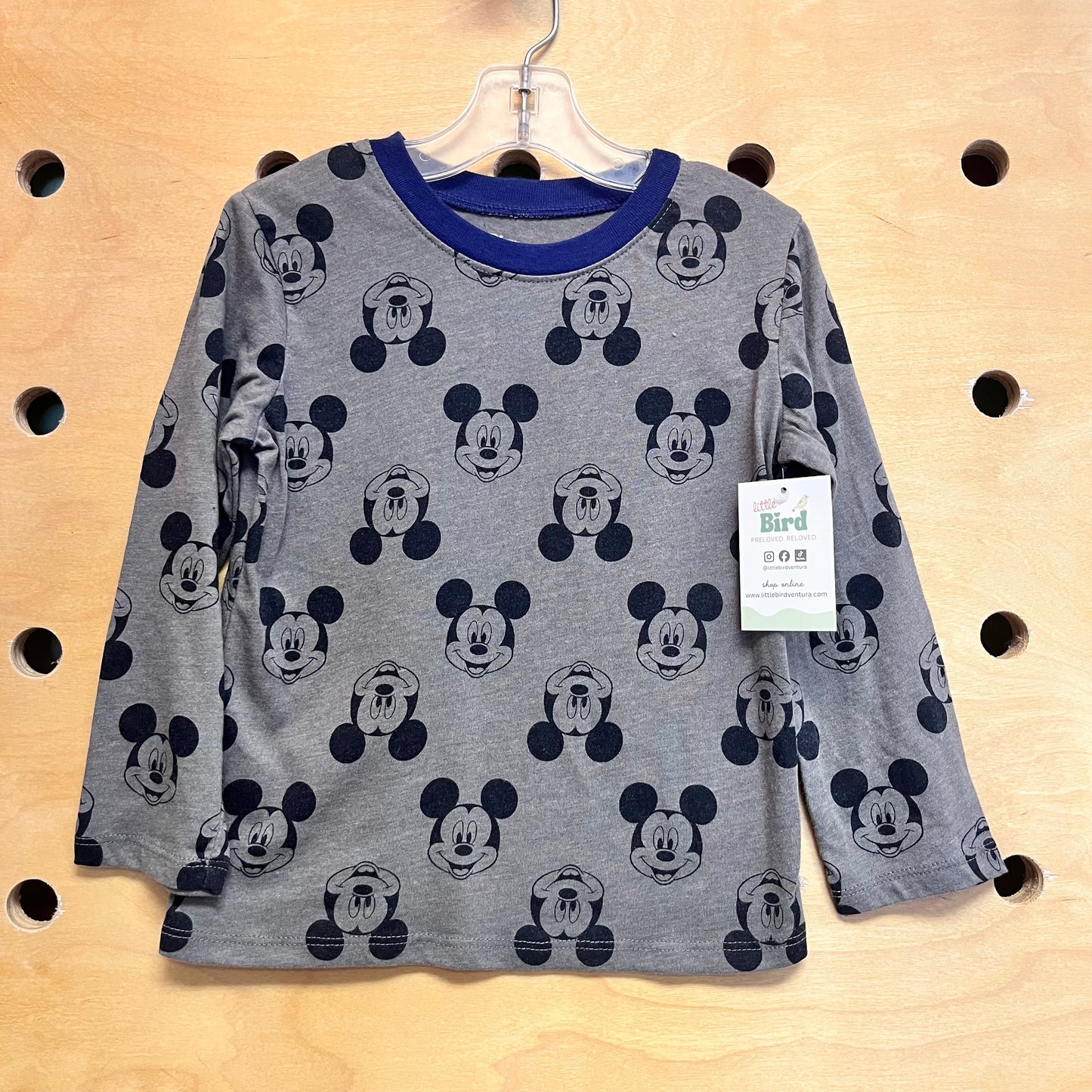 Grey/Black Mickey LS