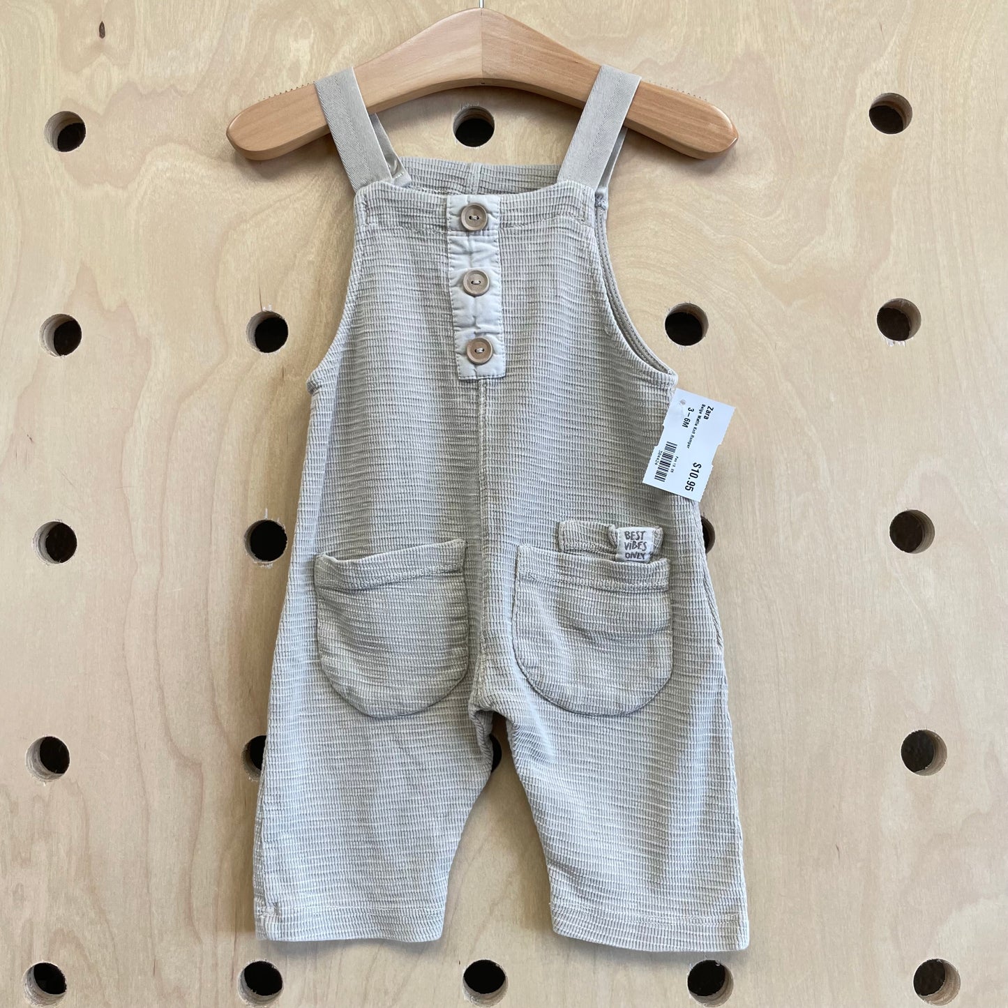 Beige Waffle Knit Romper