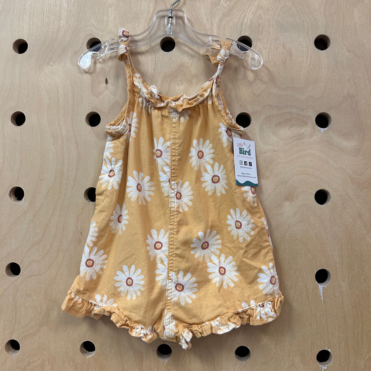Yellow Floral Romper