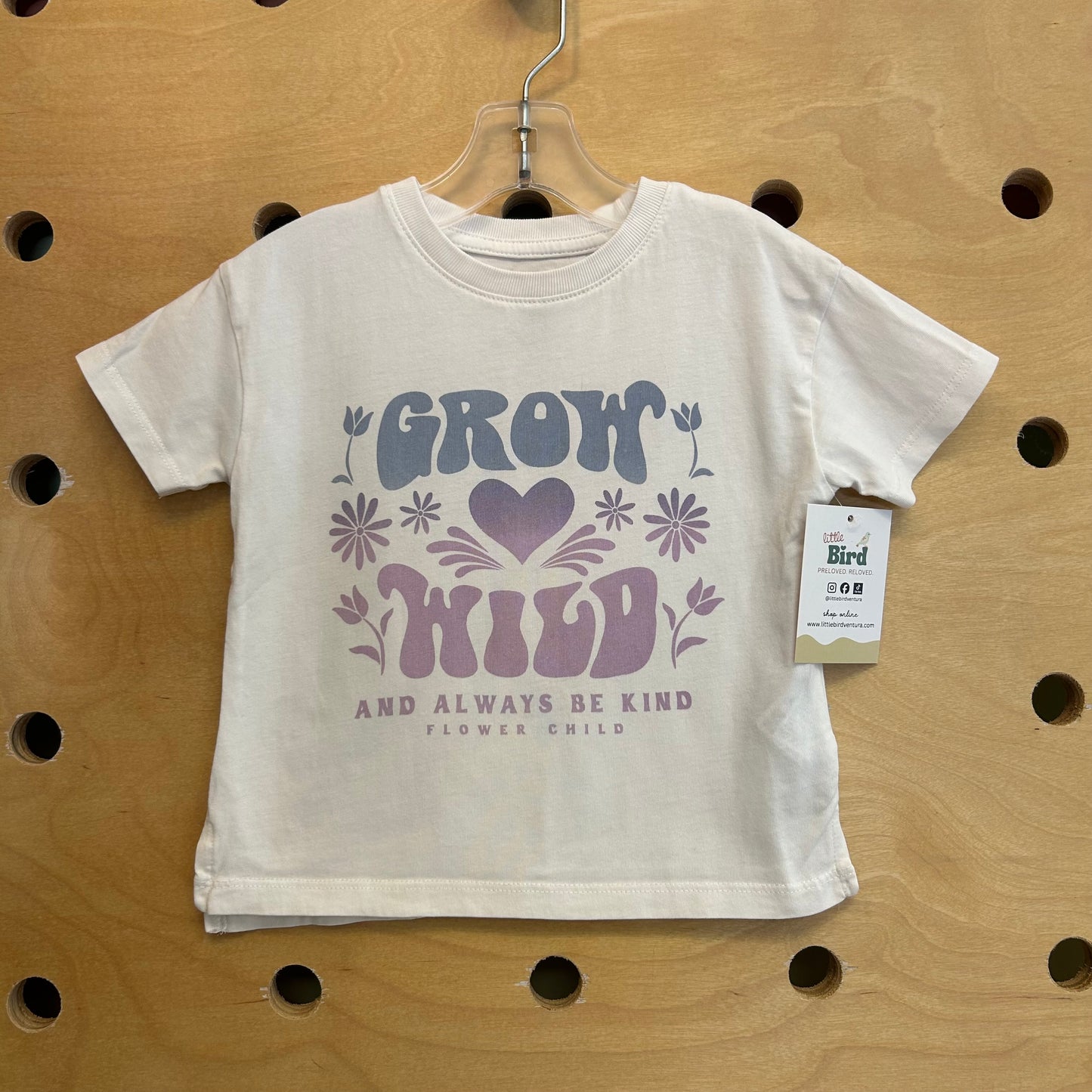 White 'Grow Wild' Cotton Tee