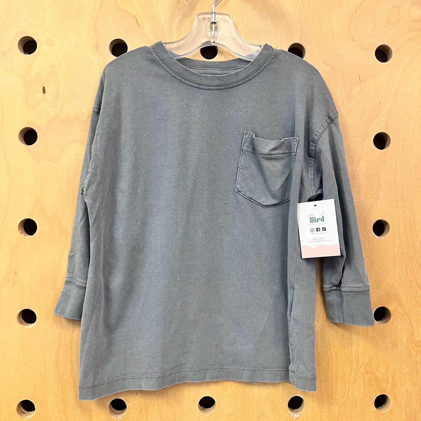 Grey Pocket LS
