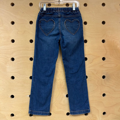 Heart Knee Patch Denim