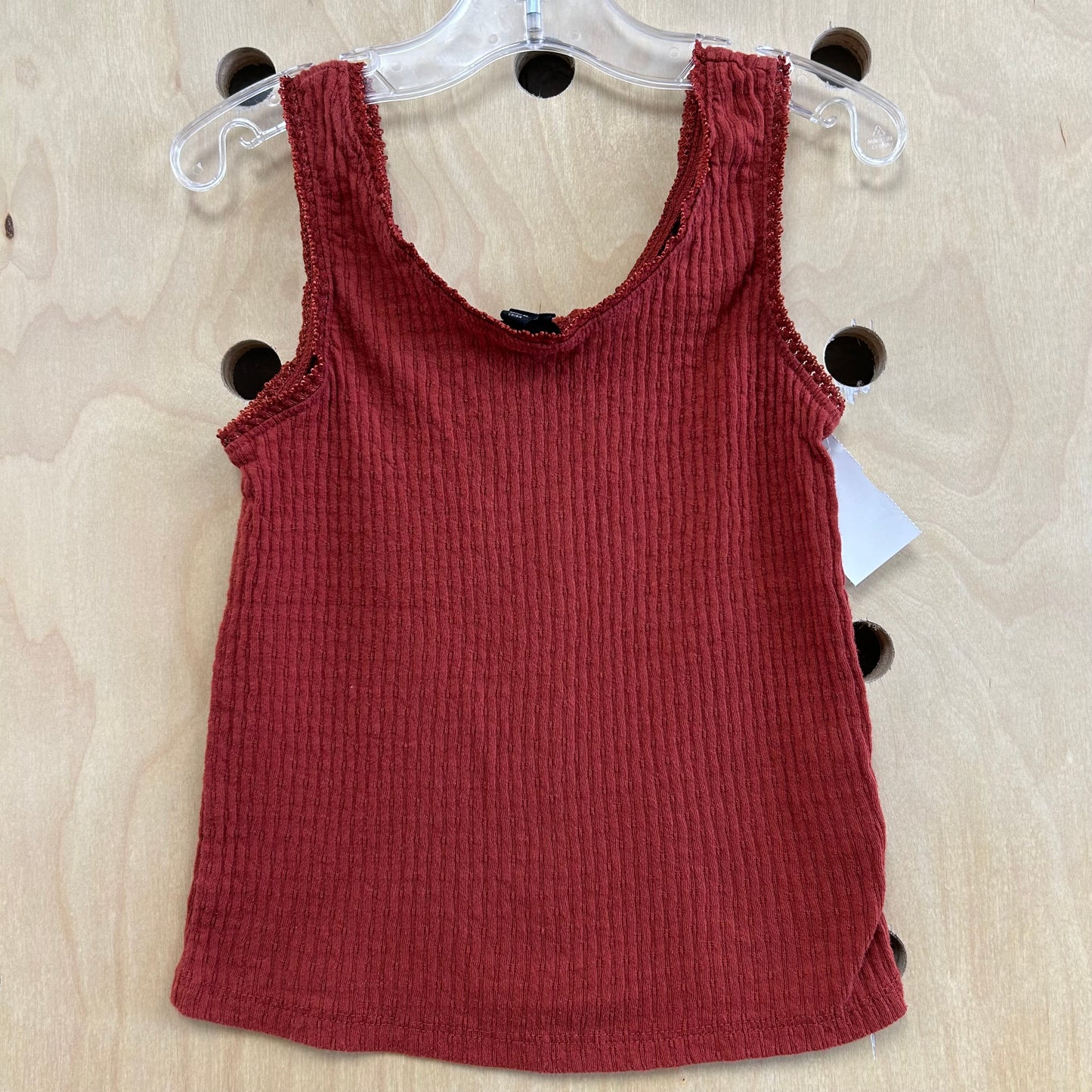 Rust Ribbed Tank