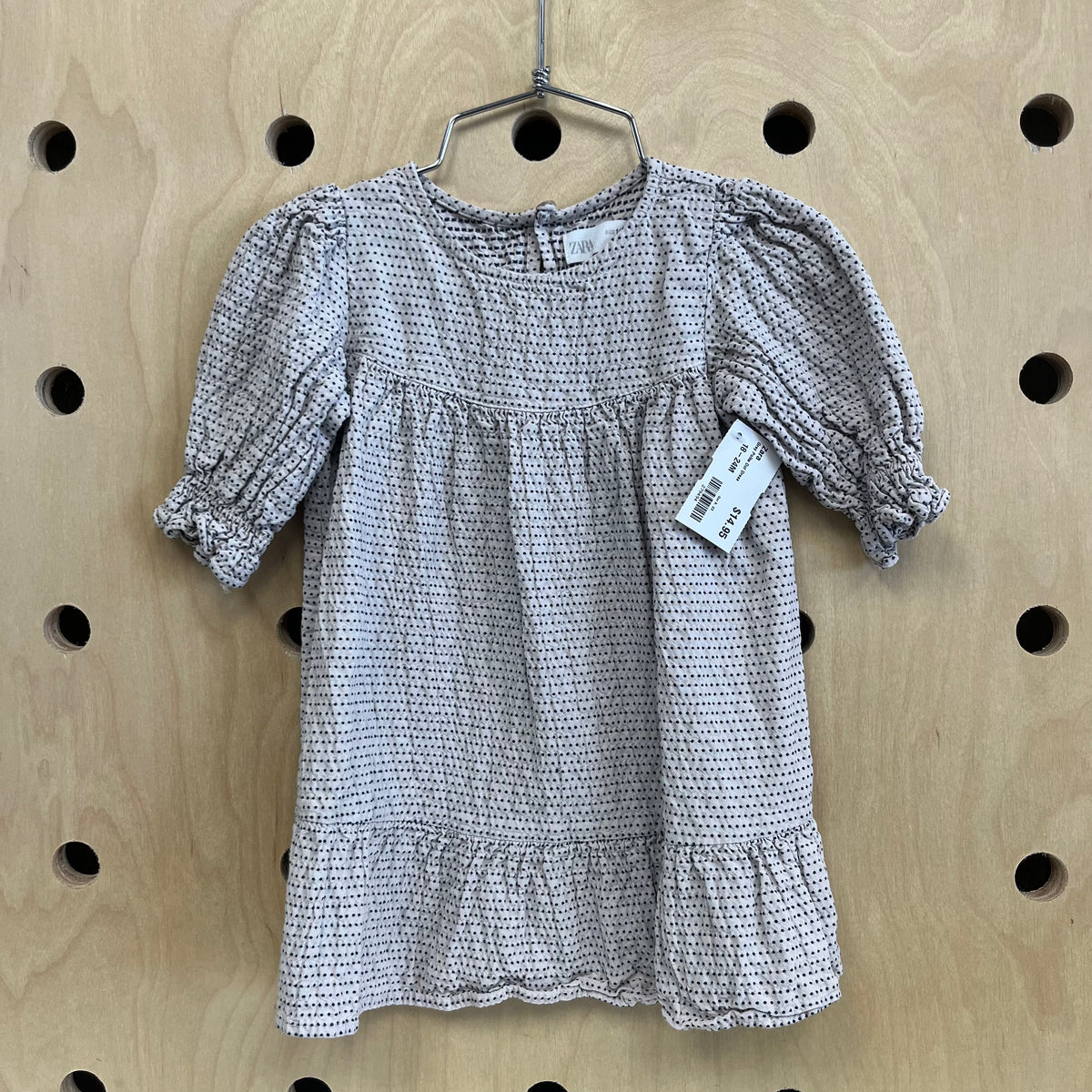 Grey Polka Dot Dress