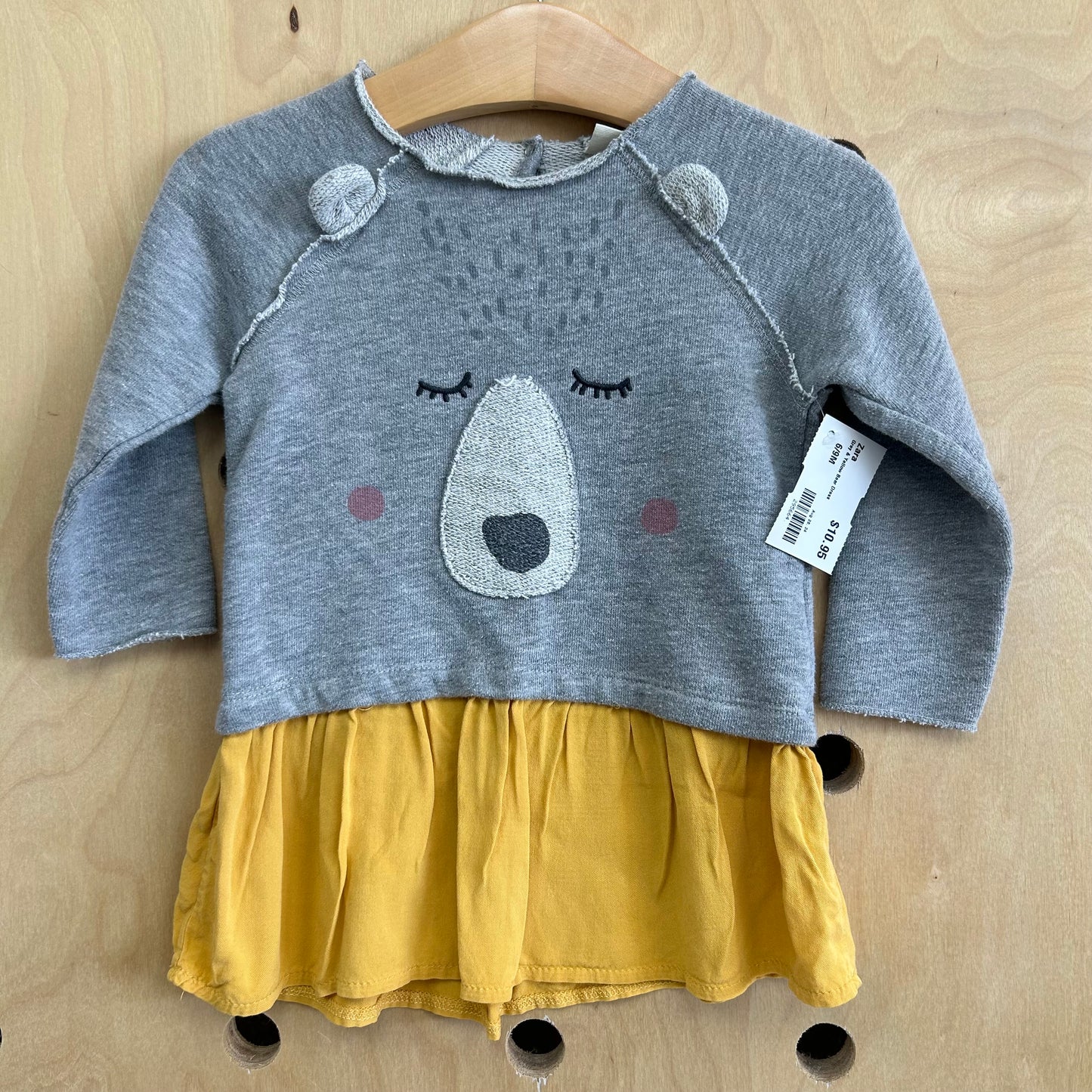 Grey & Yellow Bear Dress