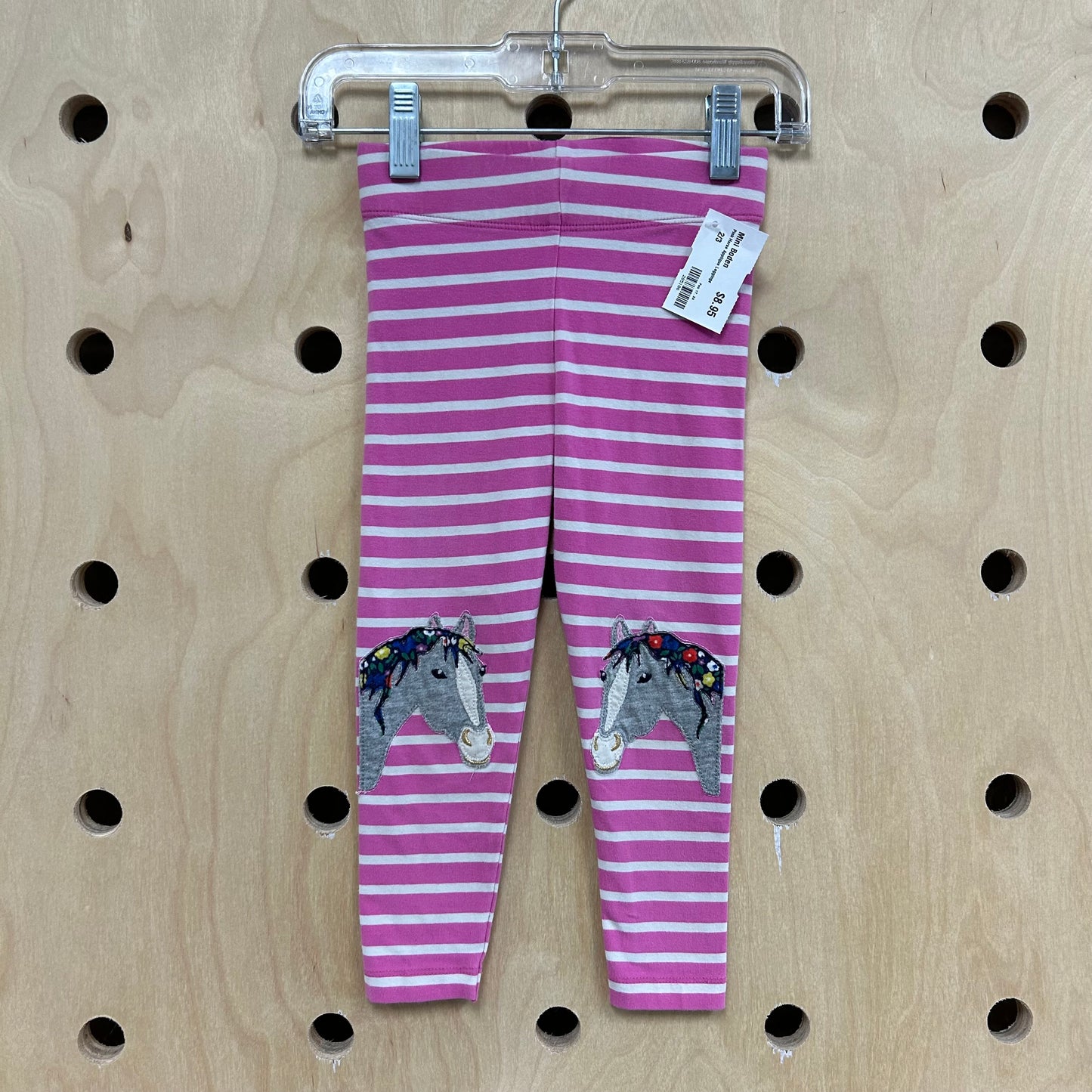 Pink Horse Applique Leggings