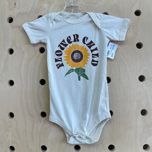 Cream Sunflower Flower Child Bodysuit