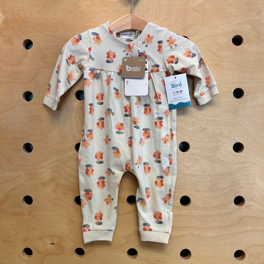 Cream Floral Snap Romper NEW!