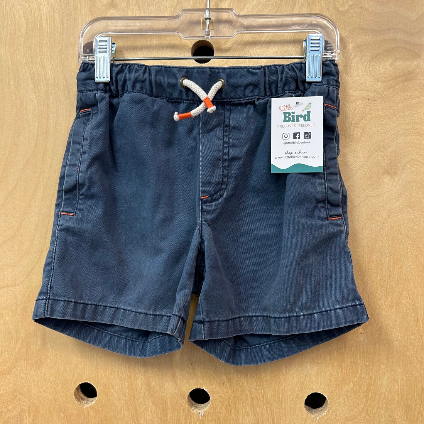Blue Drawstring Shorts