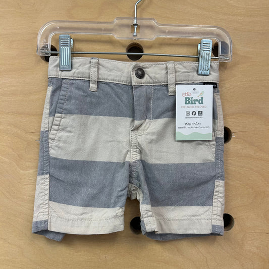 Beige & Blue Shorts