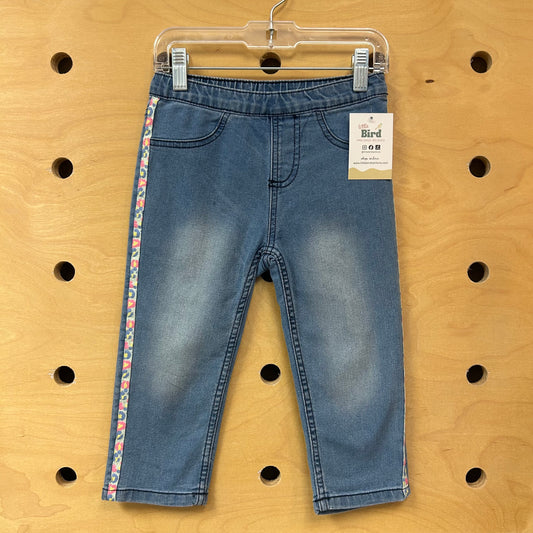Heart Pocket Straight Leg Denim