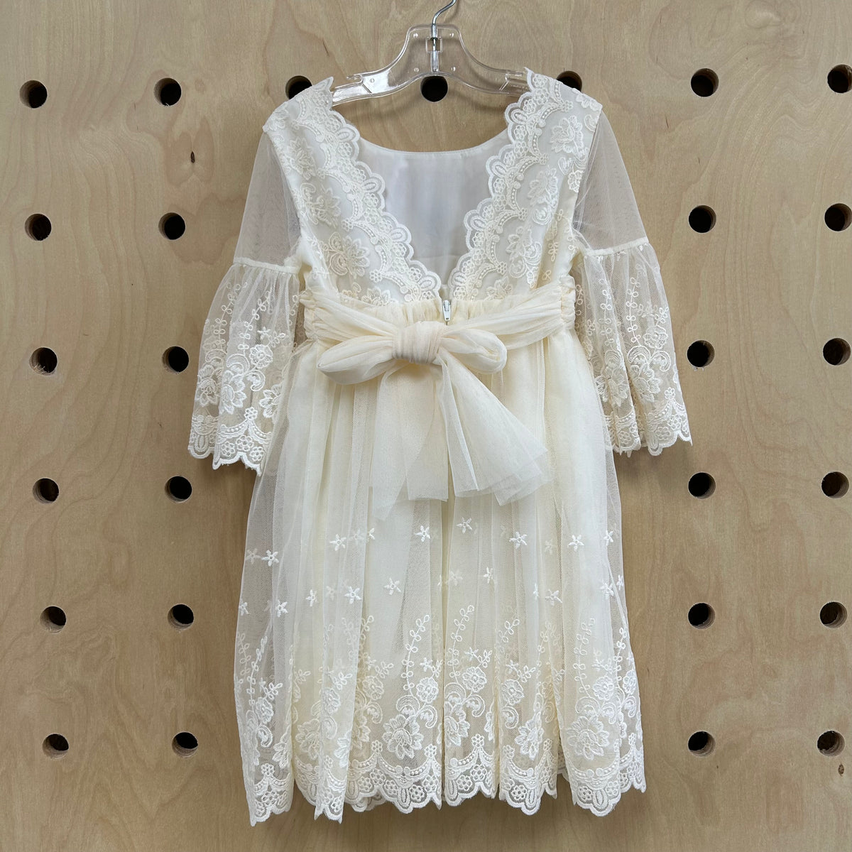 Cream Tulle Dress