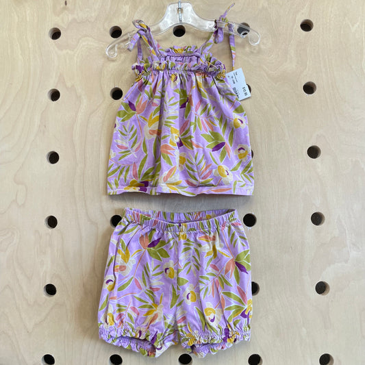 Purple Floral Outfit