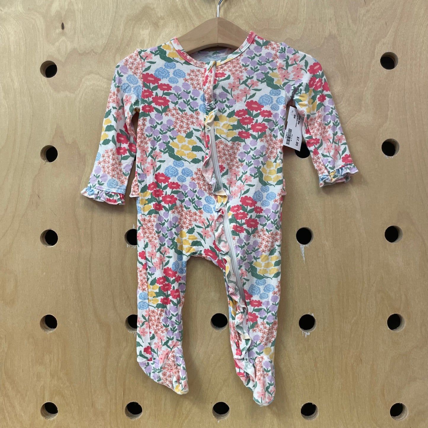 Floral Ruffle Footies