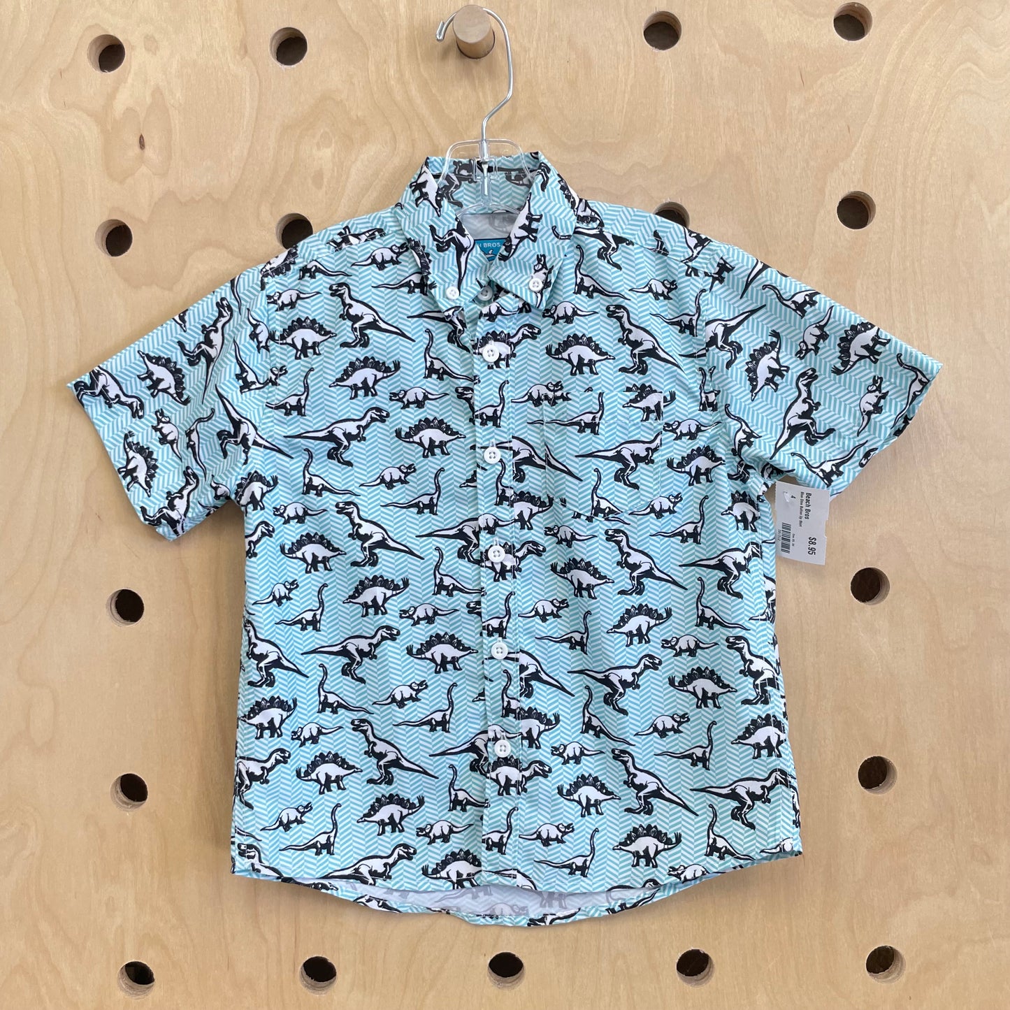 Blue Dino Button Up Shirt