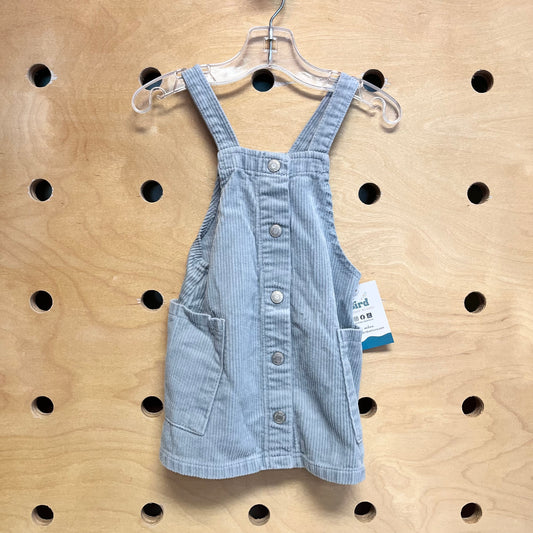 Dusty Blue Cord Snap Jumper
