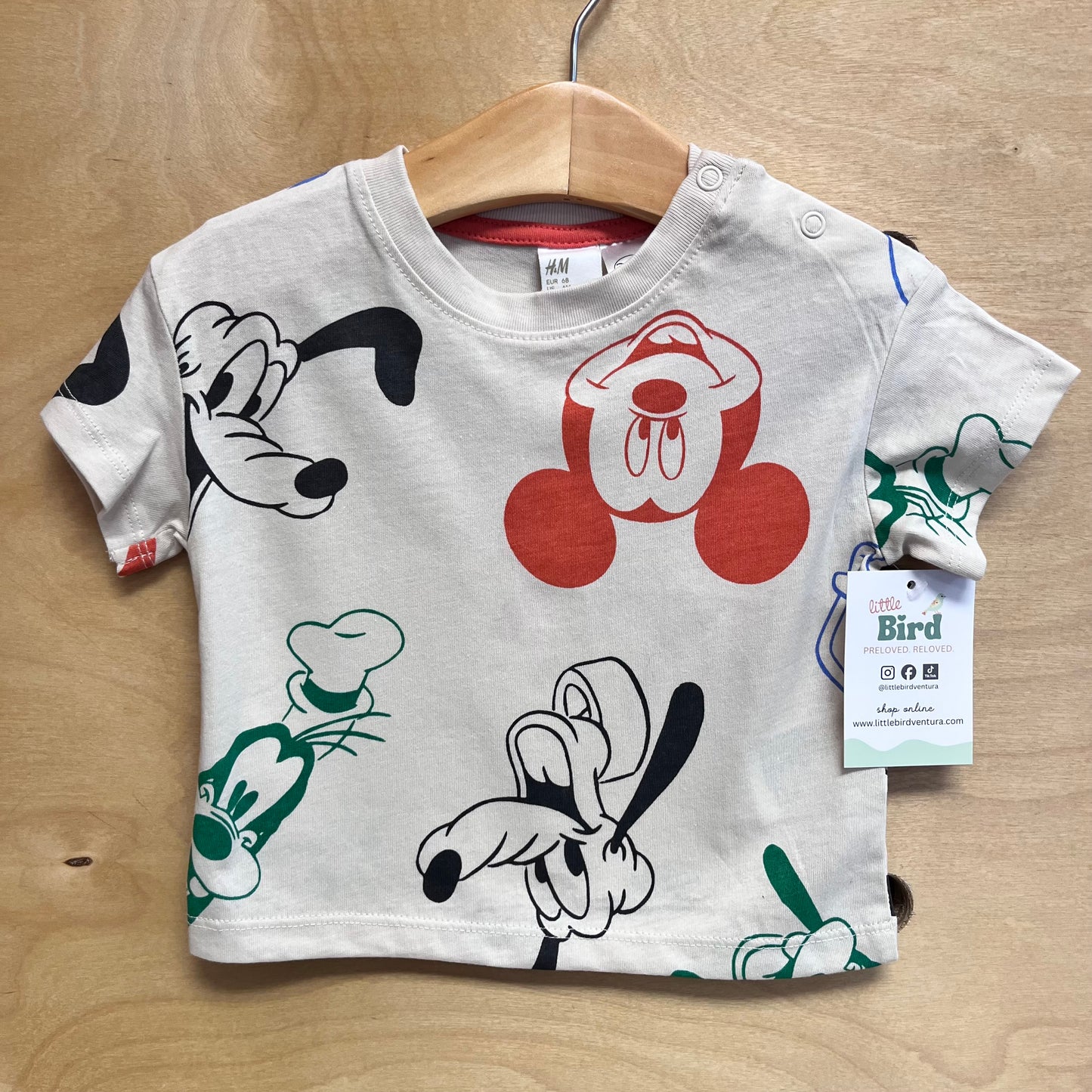 Cream Mickey Tee
