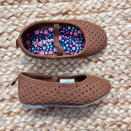 Brown Heart Perforated Flats