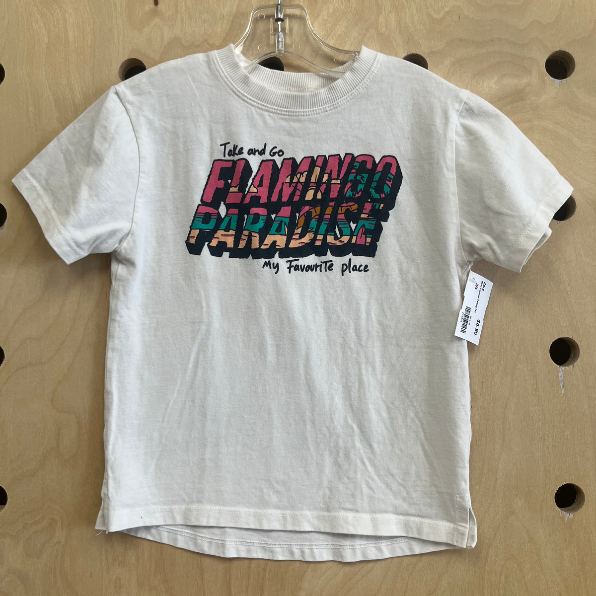 White Flamingo Parking Tee