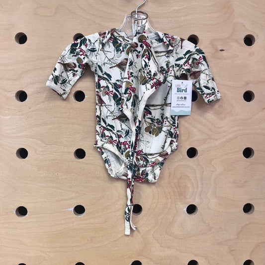 Bamboo Holly Berries Bodysuit w/ Hat