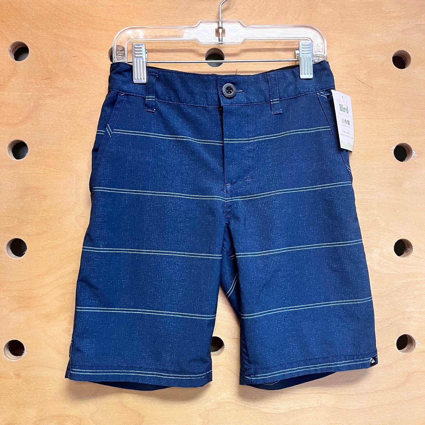 Blue Striped Quik Dry Shorts