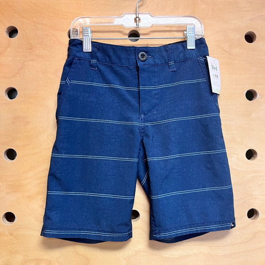 Blue Striped Quik Dry Shorts