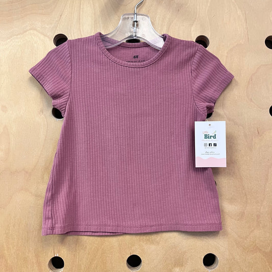 Pink Ribbed Top