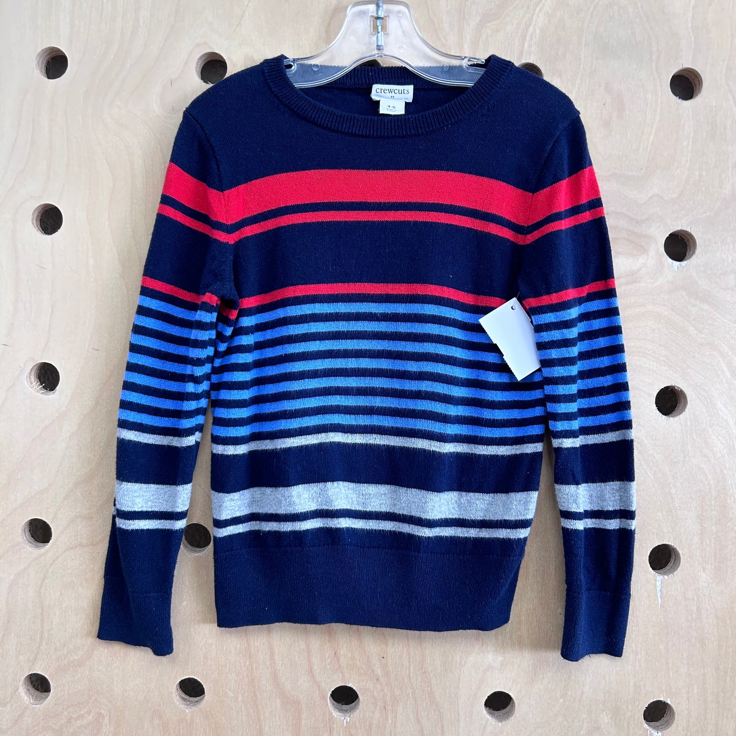 Blue & Red Knit Sweater