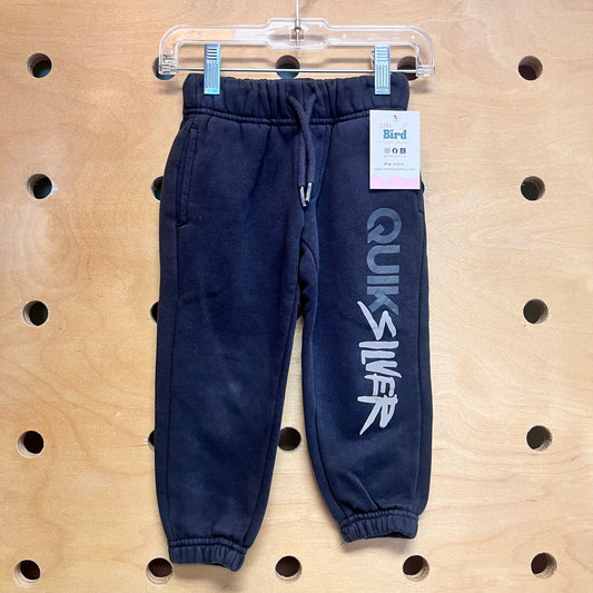Black Logo Drawstring Joggers
