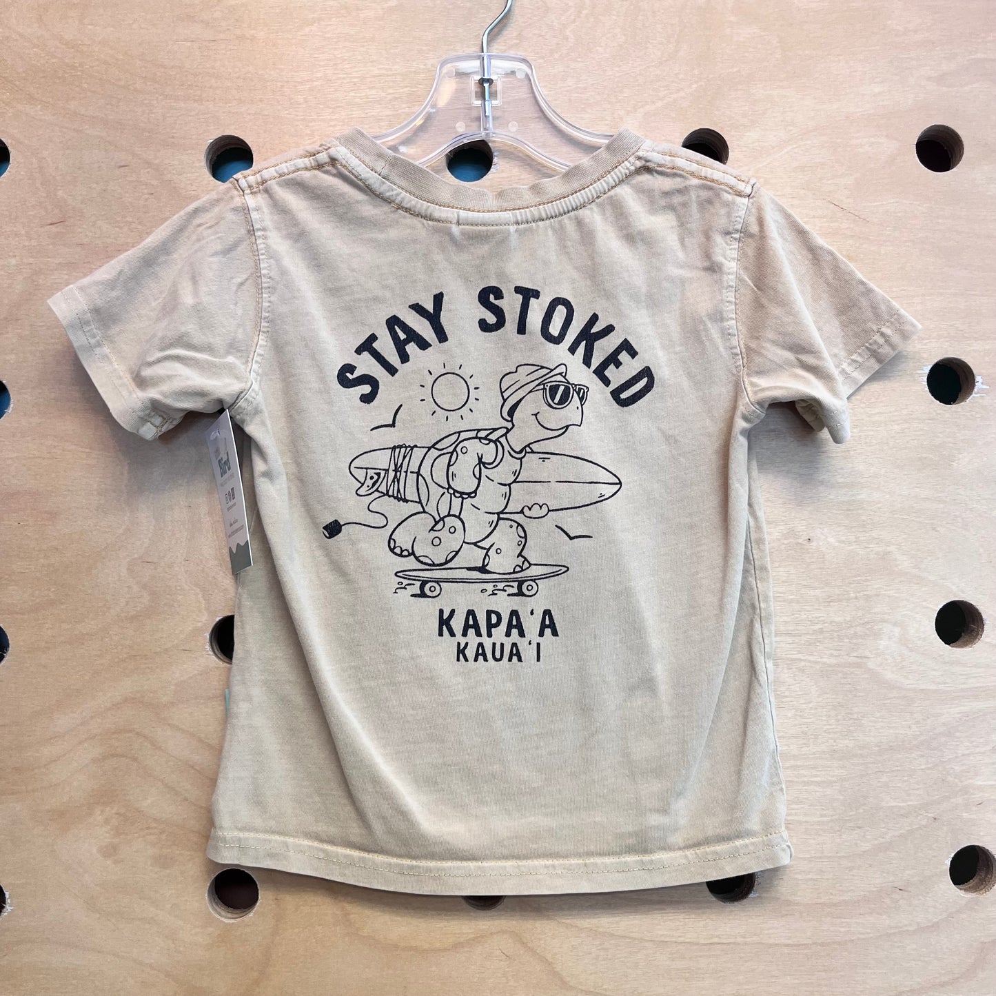 Sandy 'Stay Stoked' Cotton Tee