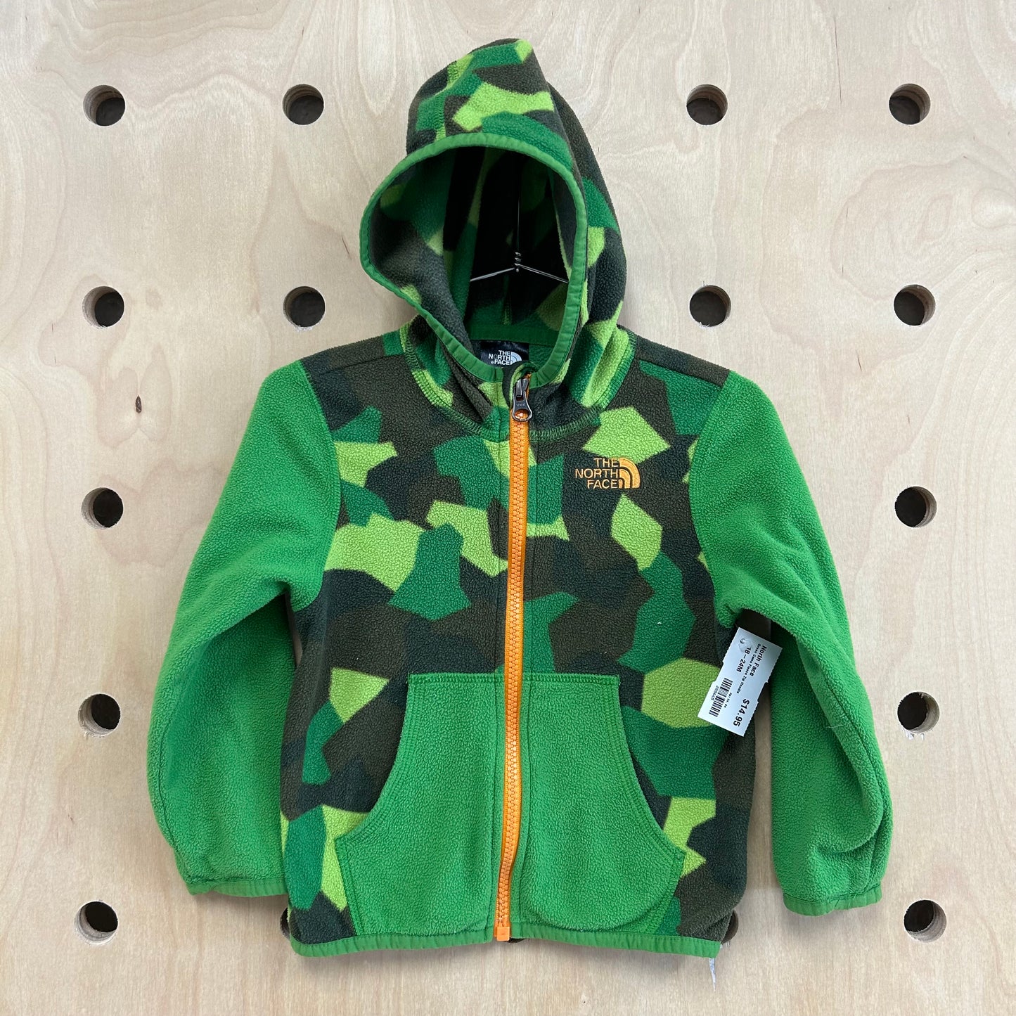 Green Camo Fleece Zip Hoodie