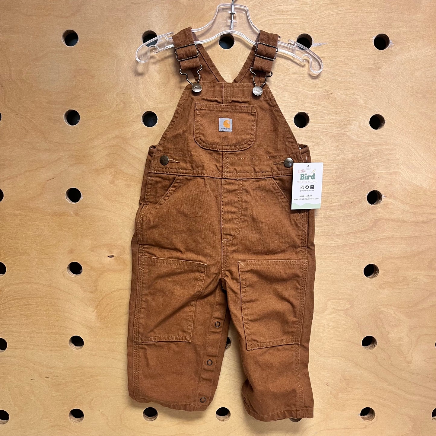 Tan Canvas Overalls