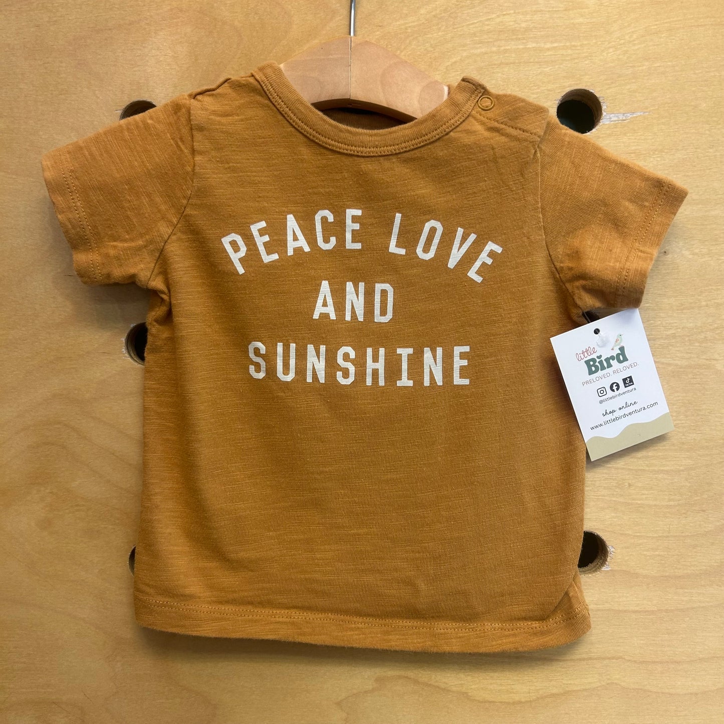 Organic Peace Love & Sunshine Tee
